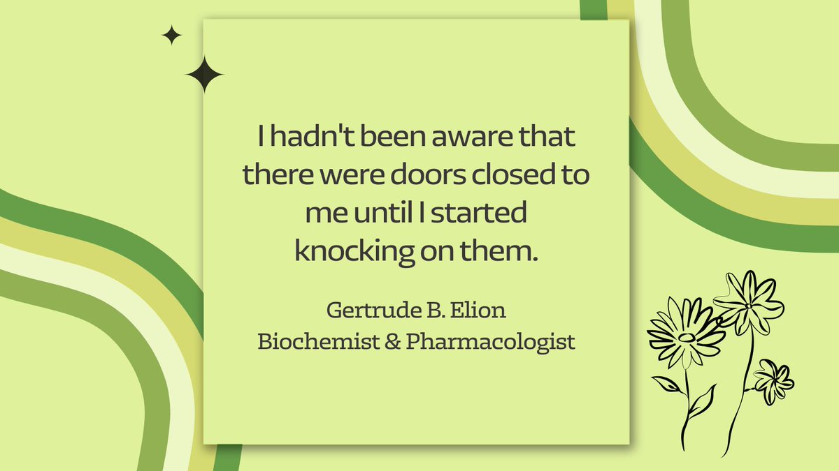 Happy International Women's Day! Today, we are celebrating Gertrude B. Elion. #womeninstem #internationalwomensday #womenshistorymonth #morethanrobots