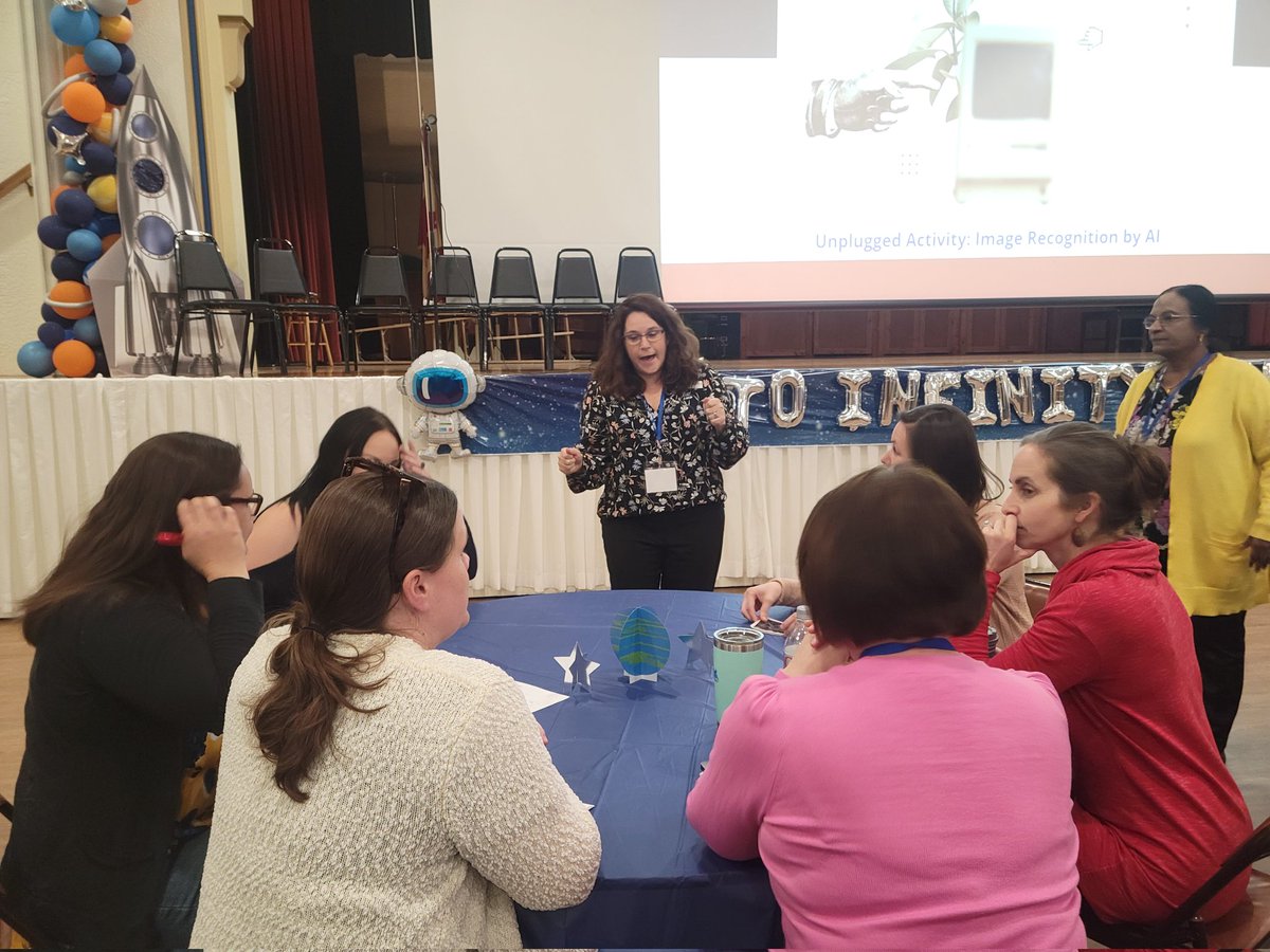 STEMGal's tweet image. Checking out #artificalintelligence in K-5 w @manotalaiver and @ITTIPSTEM! @GRAETCorg #EdTechRVA2023