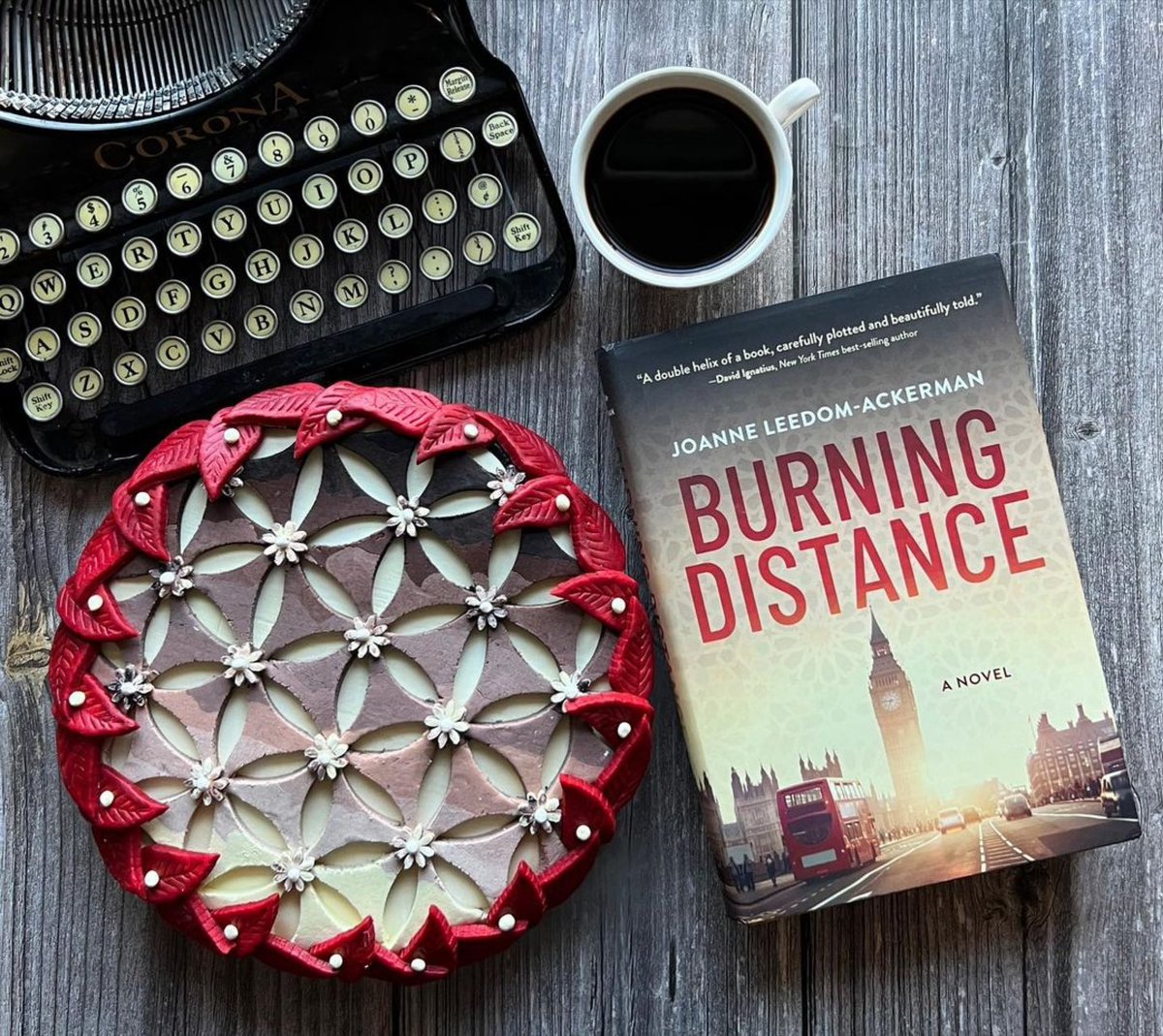 jlajoanne's tweet image. Thank you #PieLadyBooks, for your inspired interpretation of Burning Distance! Your talent is greatly appreciated by readers and authors alike! #burningdistance #pubweek #fiction #politicalthriller #lovestory