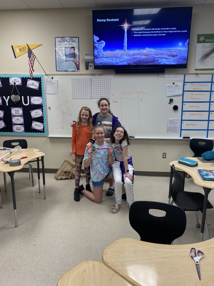 smgerberding's tweet photo. Fun Day learning about engineering and building stomp rockets ! Thank you Abby Caslin with Lockheed Martin for working with our GT and Avid students!  @TimberviewMS  @KellerISDAdvAca https://t.co/qxs57tS06S