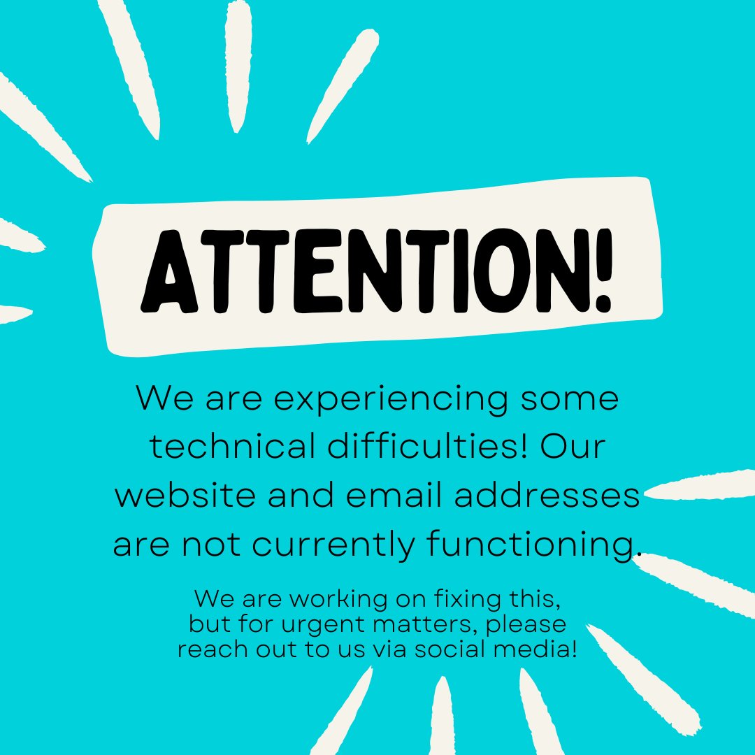 We are currently experiencing technical difficulties! Our website and email addresses are not currently functioning, but we are working on getting these issues resolved! We apologize if we have missed any emails or correspondence during this time! We appreciate your patience!