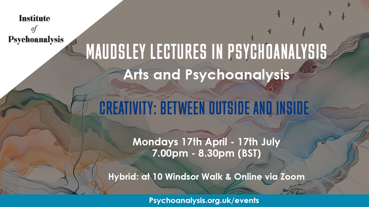 This Summer we will explore creativity in the interplay between the external and internal world.

Architects, philosophers, artists, filmmakers, academics and psychoanalysts will be in dialogue with our audience.

Learn more
bit.ly/3F9KmfP