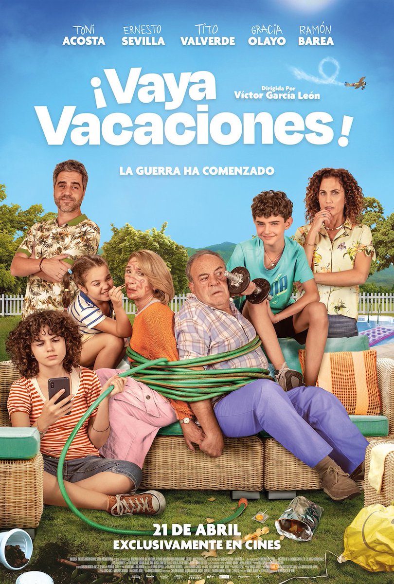 La guerra ha comenzado 👊 

No te pierdas a Toni Acosta, Ernesto Sevilla, Tito Valverde y Gracia Olayo en #VayaVacaciones ¡21 de abril exclusivamente en cines!