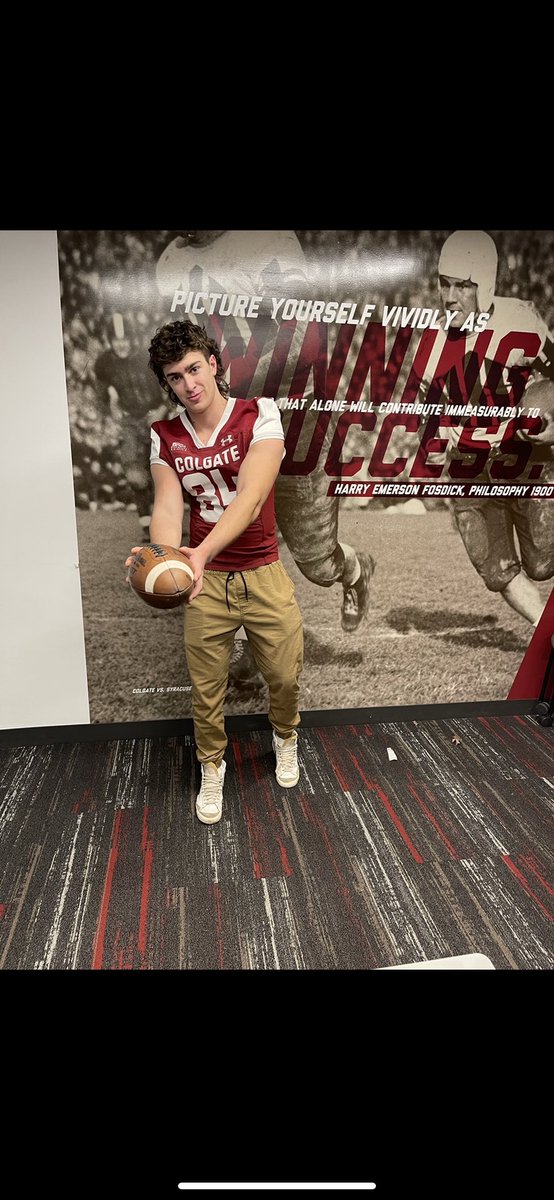 Huge thanks to @CoachHoags and <a href="/ColgateFB/">Colgate Football</a> for having me down for a visit. Had a great time meeting the coach’s and seeing the campus. #gogate <a href="/Ison50/">Josh Ison</a> <a href="/Coach_Dakosty/">Stan Dakosty</a> @PFBPanthers