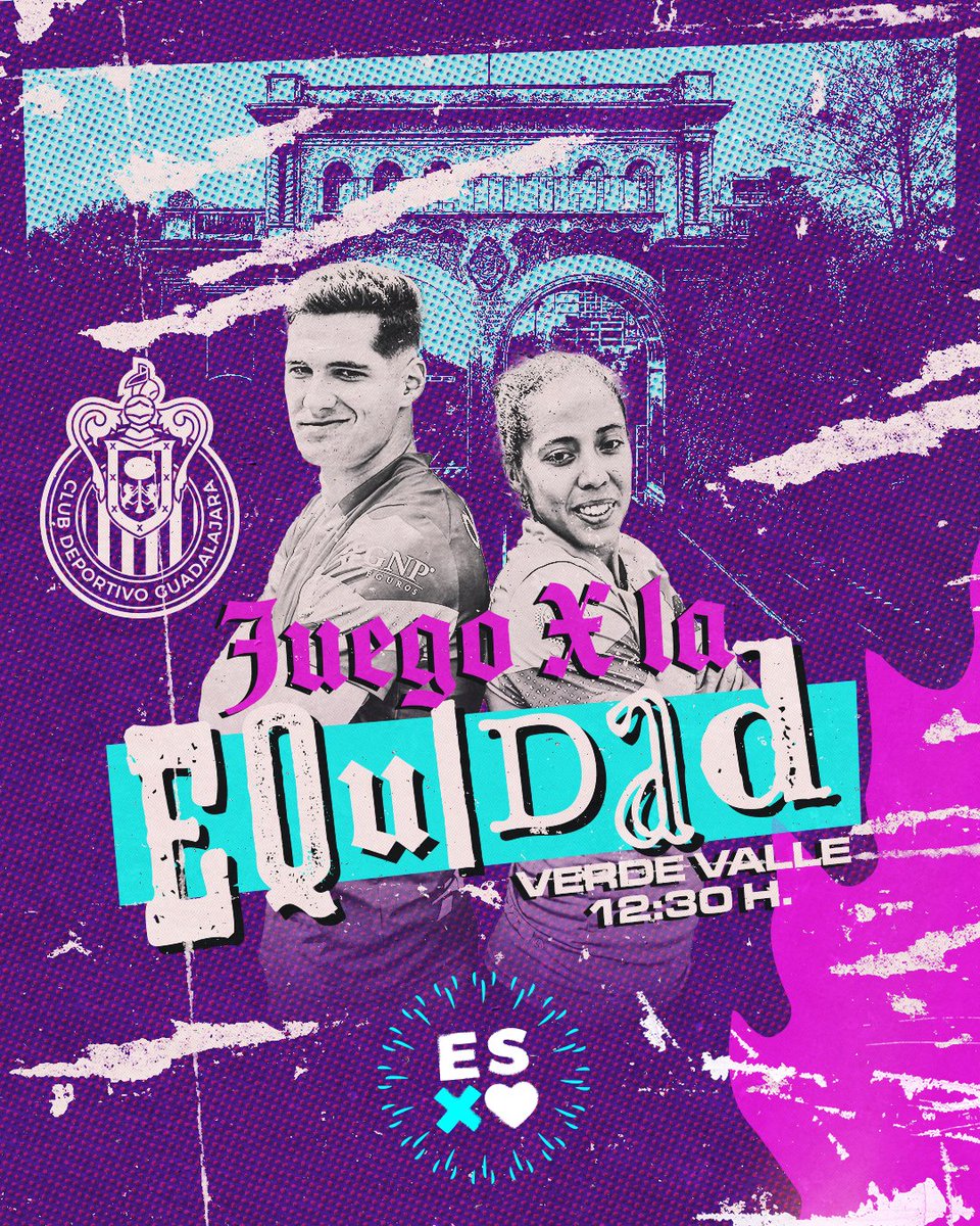 Chivas's tweet photo. 🔴⚪️¡HOY JUEGA TODO EL REBAÑO SAGRADO! ⚪️🔴  

JUGADORES Y JUGADORAS, UNIDOS, POR LA EQUIDAD. 

#JuegoXLaEquidad https://t.co/MvBYCRpKvR