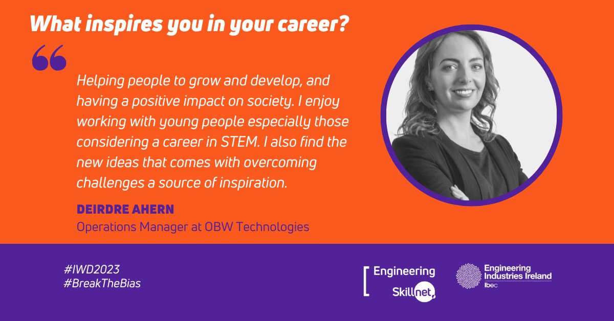 EngineeringIbec's tweet image. Our mission is to building a better, sustainable future for engineering companies. Our members span precision engineering, energy and environment, renewables, and more. 

For #IWD2023 we&apos;re profiling leaders. 

Find out about upskilling here ibec.ie/connect-and-le… #EmbraceEquity