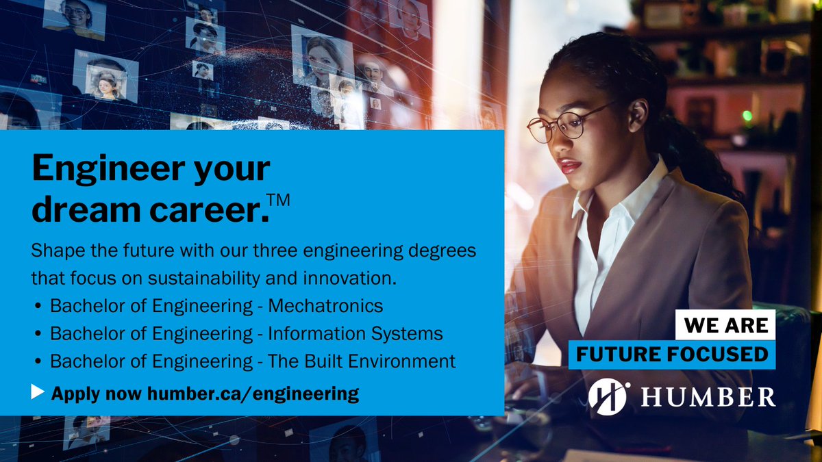 Engineer HER dream career w/ 3 Bachelor of #Engineering degrees <a href="/HumberCollege/">Humber</a>! @humberapptech degrees unlock limitless opportunities for graduates to embark on promising careers! More info ➡️ bit.ly/3twkLr0 #IWD2023 #NEM2023 #HumberFAST  #TwitterTakeover
