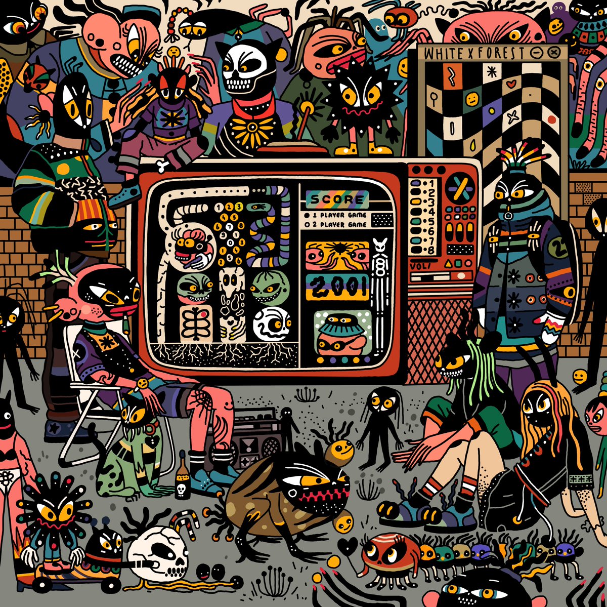 Hello my dear fam!✨
My new piece "Score" is now on sale <a href="/SuperRare/">SuperRare</a> . 
I wish a wonderful women's day to all the women around the world.🫂🌹❤️
Link and background song 👇