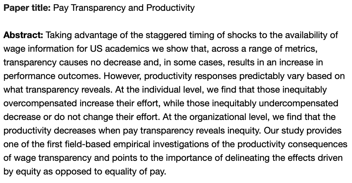 SerranoMejias's tweet photo. On Monday March 13 @ 5.30 PM (Paris time) @cedri_gutierrez @Unibocconi will present 
@SIEworkshop his research on

"Pay Transparency and Productivity" (with Tomasz Obloj and Todd Zenger)

Discussant: @laurina_zhang @BUQuestrom 
 
Registration: https://t.co/J7HQjbOSxq https://t.co/jWfHBNZCM7
