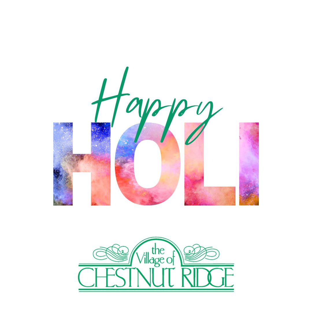 Let's add some color to our lives this 
Holi! 🌈🎨

#happyholi #festivalofcolors #spreadlove #holi 
#chestnutridge #villagevibes #colorfulmemories