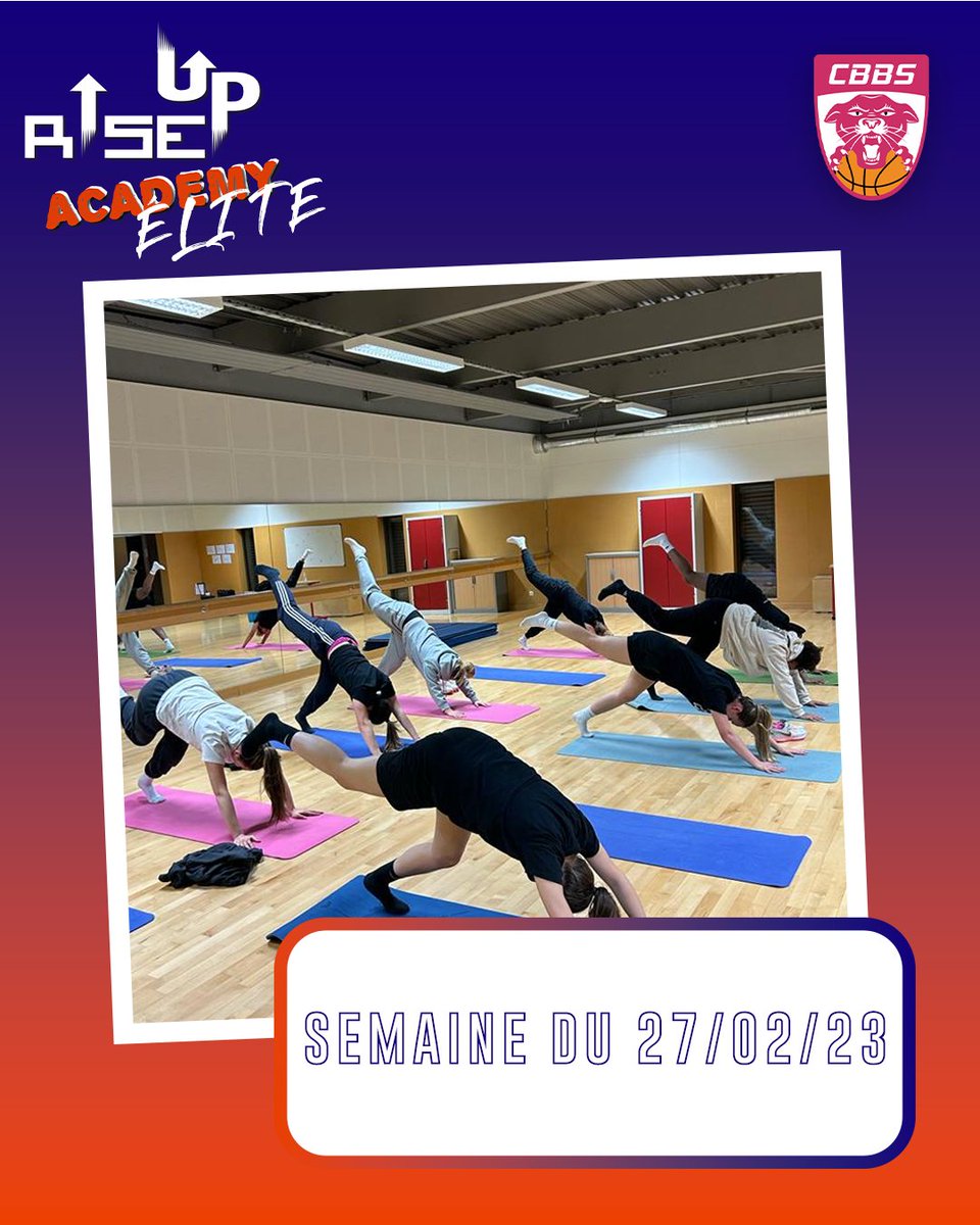 RiseUpAsso's tweet photo. Zoom sur la Rise Up Academy Élite 

Où les joueuses du centre de formation de @charnaybasket ont pu travailler avec @geraldine.yoga sur leur mobilité de hanche et leur souplesse, lors d'une séance de yoga.

#LeSportCompte #RiseUp #CharnayBasket #lfb #Basket #Basketfeminin https://t.co/Ujw7m7n2nL