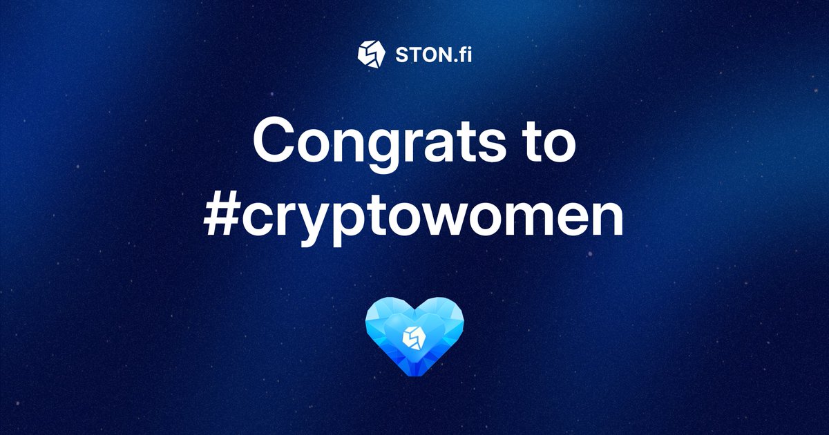 ston_fi's tweet photo. 📢 Dear Stonfiers!

Today we decided to talk about #women whose contribution to the #blockchain and #cryptocurrency industry is truly valuable 💙

Subscribe, RT and leave a comment with a #cryptowomen hashtag. A random lucky person will get 20 TON from us!

Thread ⬇️⬇️⬇️ https://t.co/q6wltNpIRf