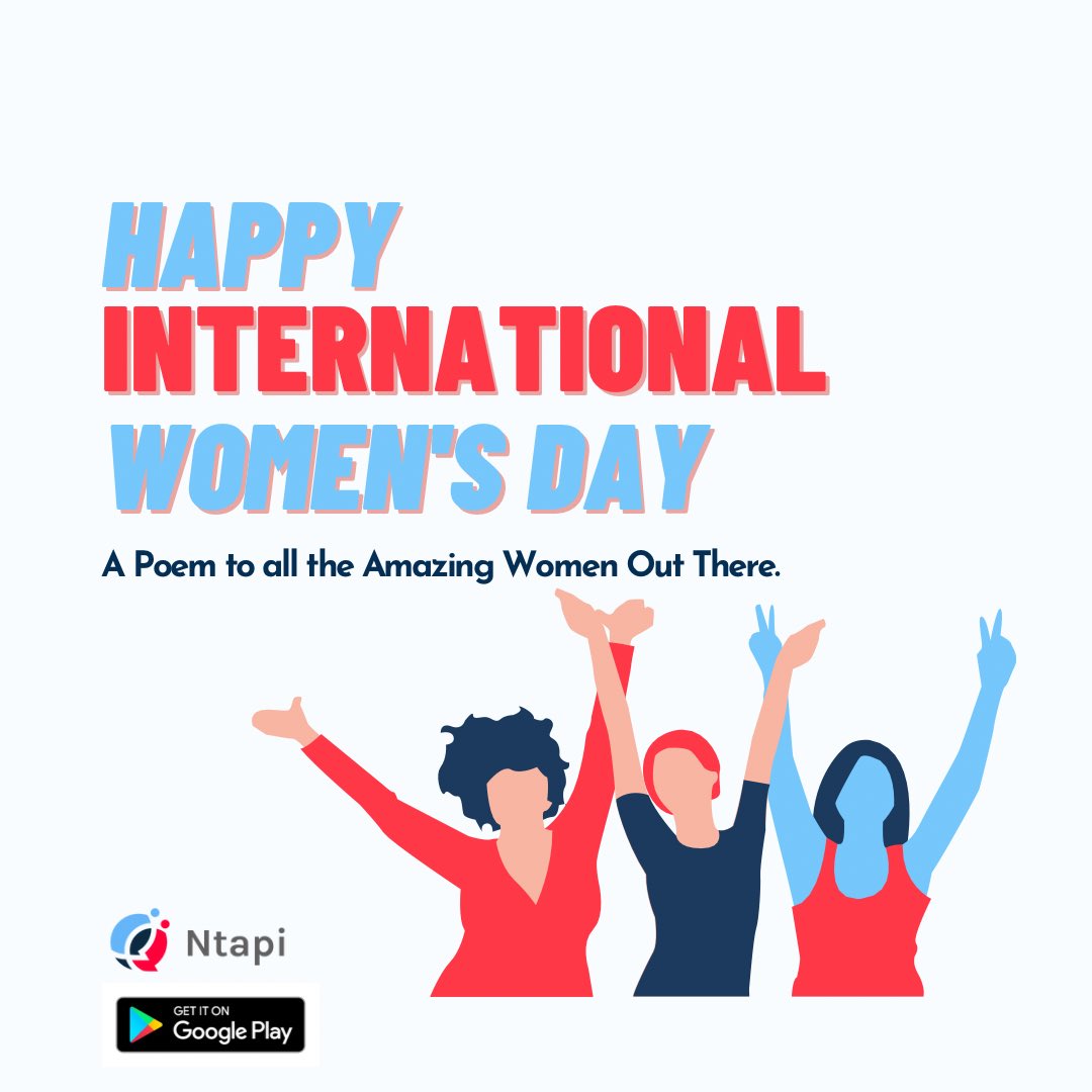 ntapi_'s tweet image. ~A Thread~
We @ntapi_ celebrate women at home and abroad on this special day of theirs. We celebrate you all and dedicate this poem as a token of our love🫂

We designed #ntapi to help you learn anything and everything digital, business, and vocational skills.