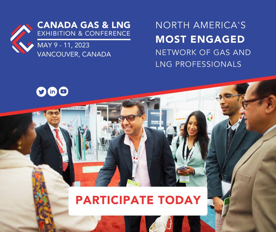 Register today to get the full #CGLNG experience - exhibition floor, knowledge bars, conference sessions, cafe & bistro, and all networking events!
canadagaslng.com/register/

#CGLNG2023 #lng #naturalgas #renewableenergy #canada