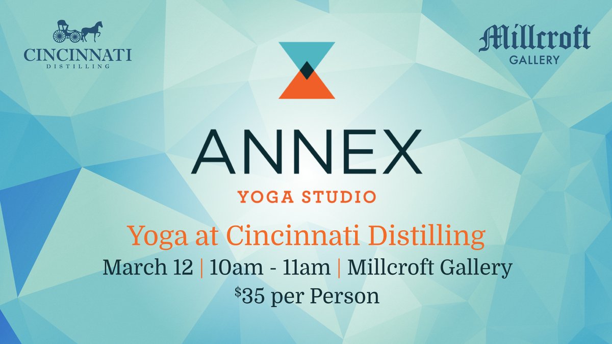 Cincinnati Distilling on Twitter "Join Annex Yoga Studio at Cincinnati