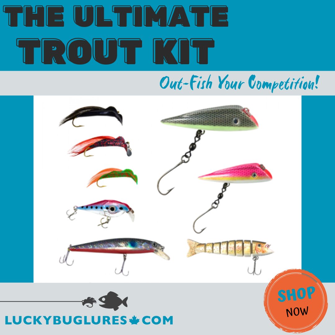 luckybuglures's tweet photo. Are you targeting trout species out on the water? Wanna catch more? Let us help you with our top 8 fave lures and patterns in our ULTIMATE TROUT KIT. 

Whether trolling or casting for trout, this assortment will practically guarantee success. 

You NEED this! https://t.co/mIVCMeExU6