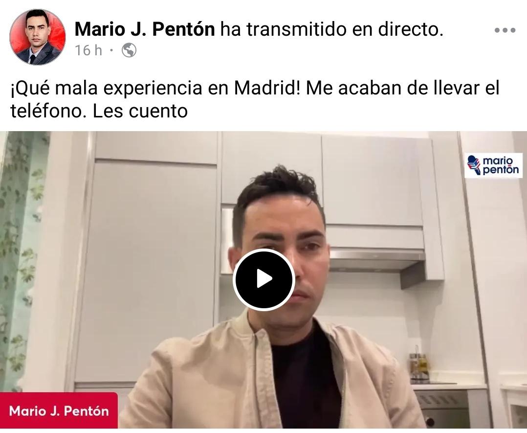 EL KARMA: después de “informar” tanto sobre robos de celulares en Cuba, a Super Mario le robaron el celular en Madrid 😂