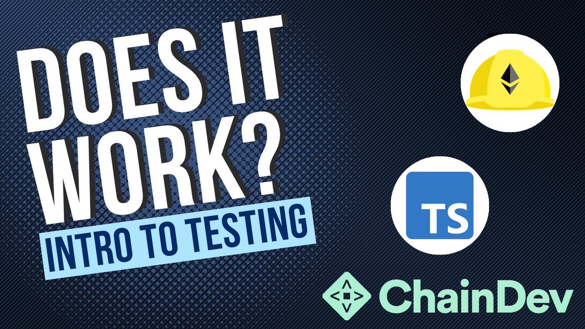 chainlink's tweet photo. By adopting a test-driven development approach, #Web3 developers can proactively ensure their smart contracts are secure and reliable. 

In this video, @RGottleber provides a thorough example of how to test with @HardhatHQ 📺⬇️
https://t.co/qck48bA867 https://t.co/bnpoJQcCow