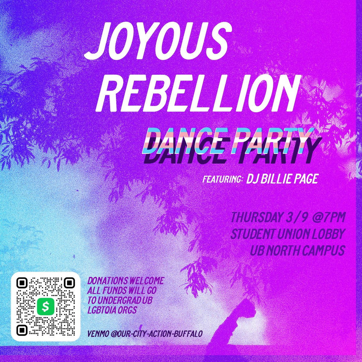ANNOUNCEMENT📢:

OCAB will be supporting undergrad LGBTQ student orgs by co-hosting the "Joyous Rebellion Dance Party." As some of the most directly impacted people, we're following their lead.