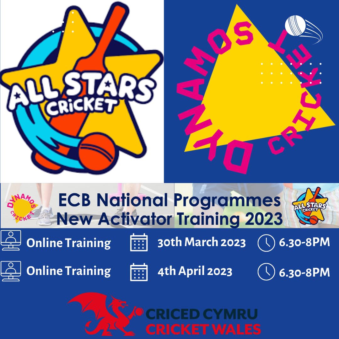 Get your club ready for those all@stars and dynamos with these courses for activators Thursday 30th March 2023 6.30-8pmBooking Link
ecb.clubspark.uk/ActivatorTrain…
