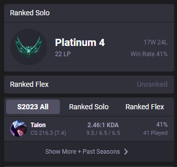 xPetu on X: I have surpassed 40% Win Rate Nothing will stop me