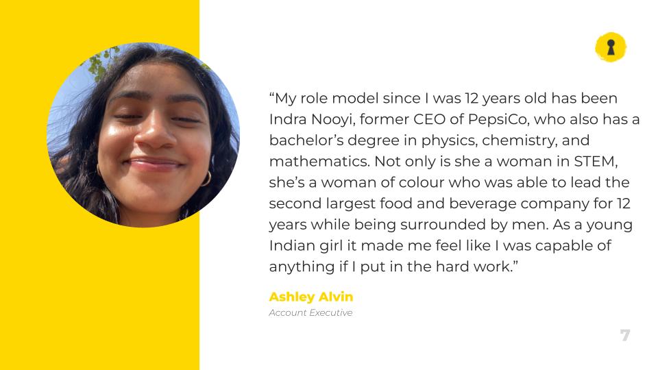 [1/n] In light of #InternationalWomensDay, our Notchers shared their memorable experiences, inspirations and top tips as women working within the sciences 👩‍🔬 

First up is our Account Executive @AshleyAtNotch on her role model ⤵️
