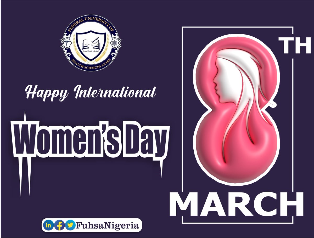 FuhsaNigeria wishes all women a Happy International Women's Day!
#InternationalWomensDay