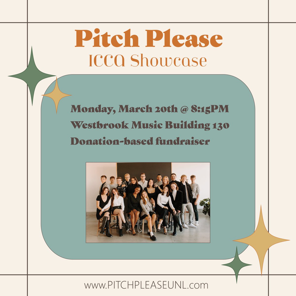 Hey All!! 

Before we leave for Arizona we wanted to share our set one last time here in NE!

 So, we would love to invite you to come out to our donation-based show March, 20th at 8:15! Donations will all go towards traveling costs, and are greatly appreciated!

See you there!
