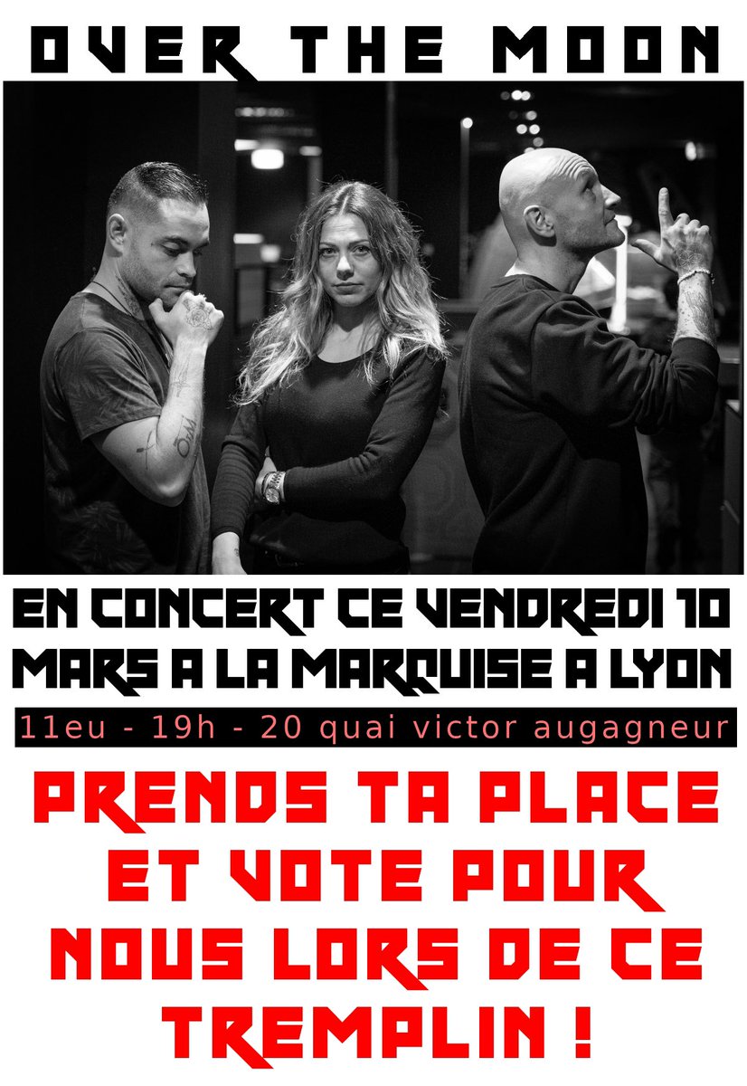 overthemoonpop's tweet photo. NOTRE CONCERT A LYON EST VENDREDI PRENEZ VOTRE PLACE : https://t.co/WSG6Mf6iLq https://t.co/2XglEtRzIR