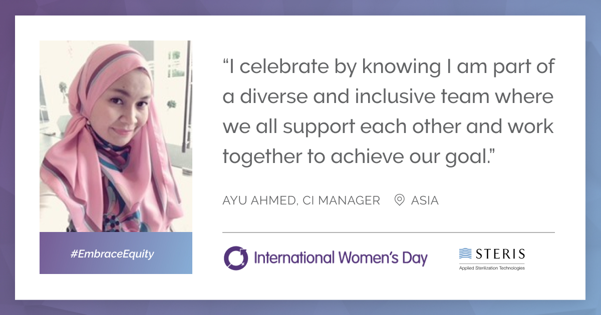 At STERIS, we’re dedicated to fostering a diverse and inclusive workforce where women hold key positions globally. On #IWD2023, we’re reminded of the progress made while continuing to promote and celebrate embracing women's equality. 

#EmbraceEquity #WeAreSTERIS