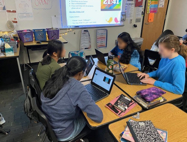 HistoryandTech's tweet photo. 7th ILA students are creating book trailers using @WeVideoEdu.  Looking forward to see what they create. @OliviaBlackmon_ @ILAwithDooley @JeffGuelker https://t.co/i2cFLg4Uyg