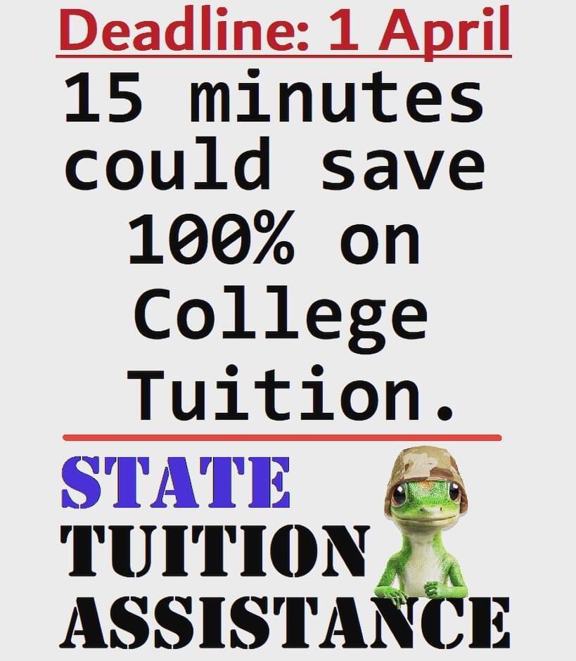 Attn: #WKU students in the Kentucky National Guard. Don’t forget to apply for State TA for Fall 2023 before the deadline of April 1st! ky.ngb.army.mil/tuitionstudent/ <a href="/WKUFinancialAid/">WKUFinancialAid</a>