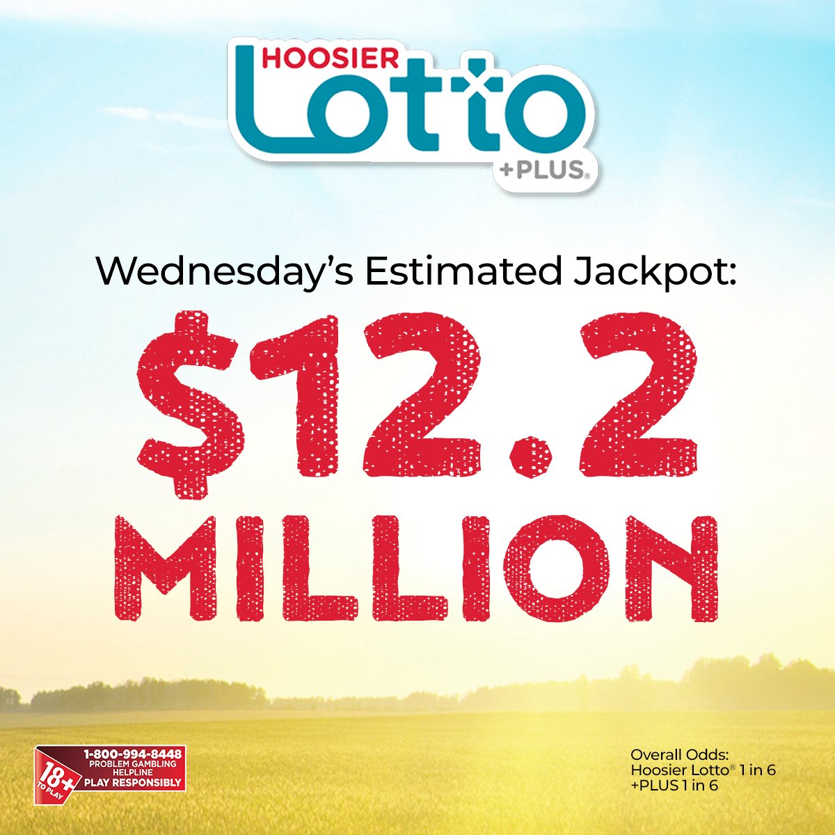 Hoosier Lottery on Twitter "Your hometown favorite Hoosier Lotto jackpot is up to an estimated