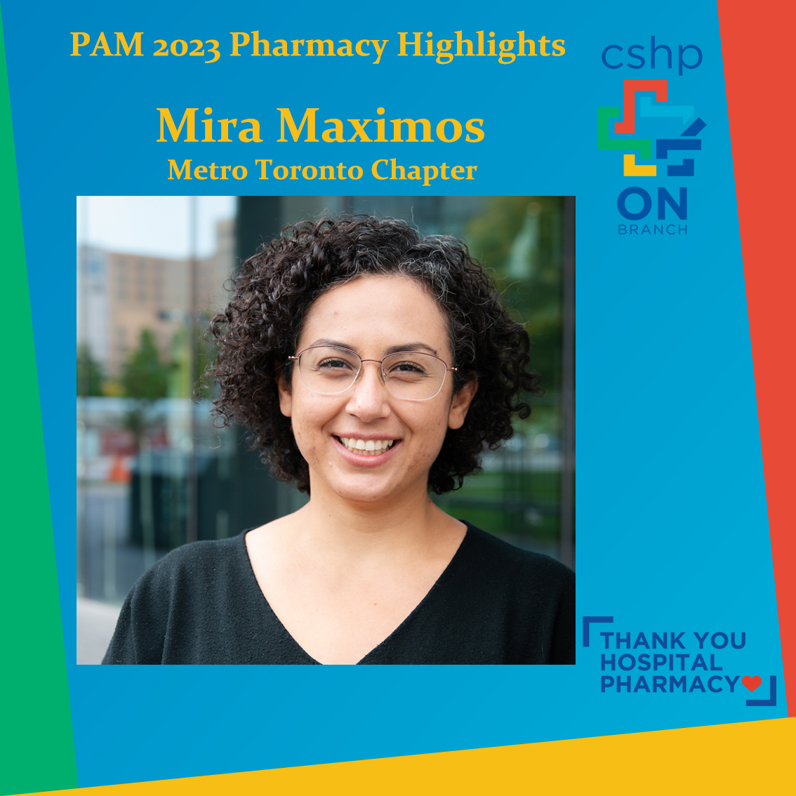 CSHP_OB's tweet photo. ⭐ In today's #PAM2023 Pharmacy Professional Highlight, we hear from Mira Maximos from Metro Toronto Chapter on her journey and endeavours in the pharmacy profession, and why she is proud of being a pharmacist. #ThankYouPharmacy

See full highlight here: https://t.co/lfW1CNe4wA https://t.co/XWZfA05vAM
