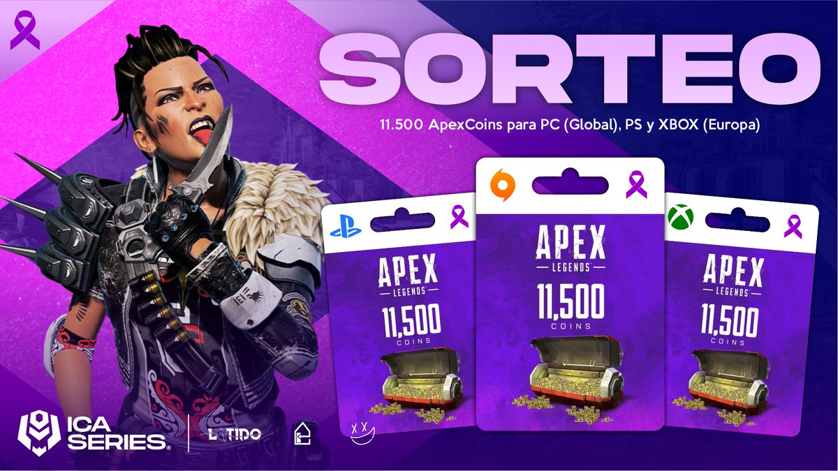 Para celebrar el Torneo por el #DiaDeLaMujer os traemos sorteo de Apex Coins

🔸11500 PC GLOBAL
🔸11500 PS5 EU
🔸11500 XBOX EU

Requisitos:

👀 Follow Twitch.tv/icaseries
👀Follor YT youtube.com/@icaseries
🔁 RT

Comenta con quien estas disfrutando del torneo✨