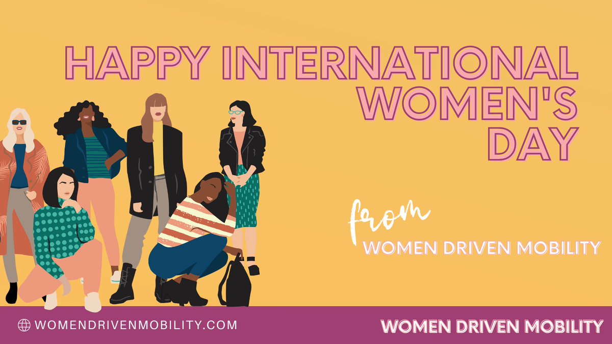 WMNdrivenMOB's tweet photo. Happy International Women's Day! Join us in celebrating all of the women of #WomenDrivenMobility and the others that are putting in the work to reenvision the way the world moves! https://t.co/MlbB2T3nwg