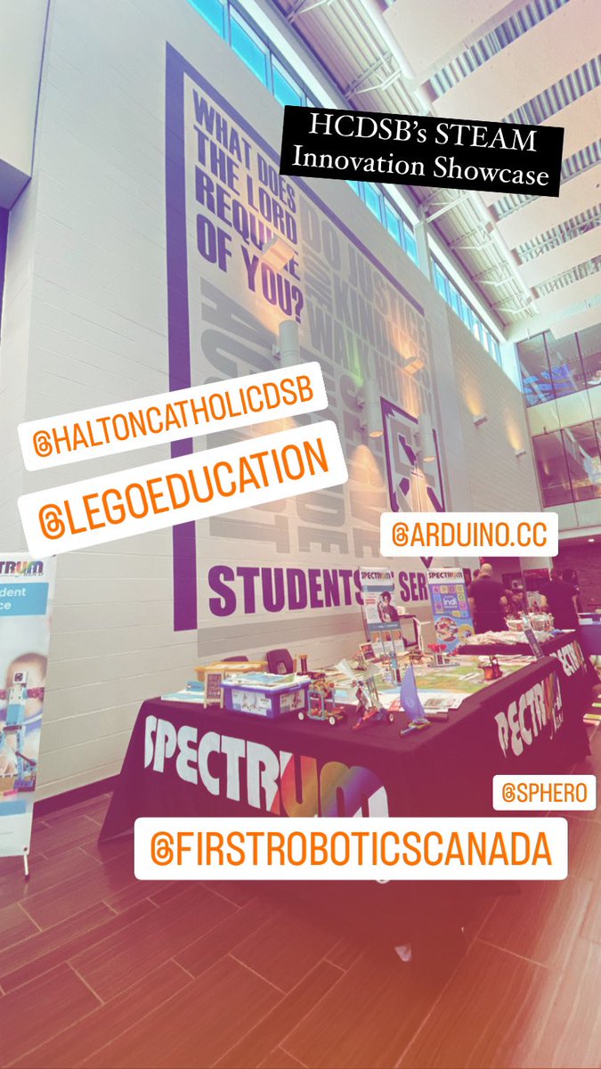 @HCDSB @LEGO_Group @SpheroEdu @LEGOfoundation @LEGO_Education @arduino @CANFIRST #innovation @firstlegoleague #STEAMeducation #K12science #showcase

We’re promoting FLL today! As well as many of the awesome #STEAM products we carry…@cricut @glowforge