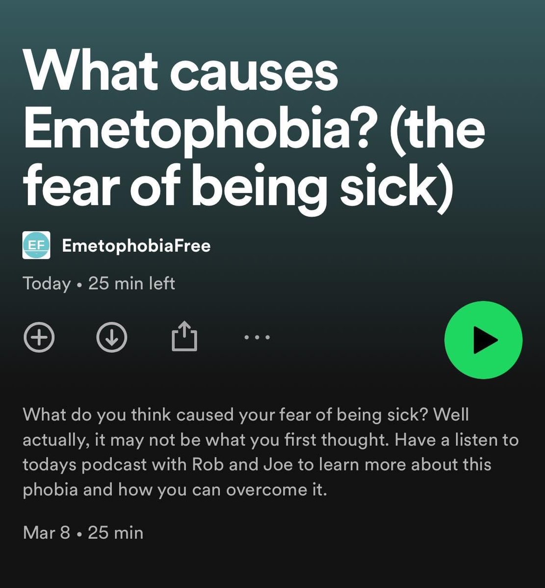 Joe and Rob are talking today about what creates emetophobia and of course how to
OVERCOME emetophobia.

Fill your boots, enjoy and if you have any questions then do comment below or reach out to us privately.💙
#emetophobia #emetophobiafree
#phobia #thethriveprogramme