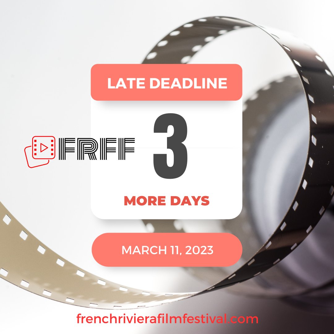 At the French Riviera Film Festival we are continuing to accept short film submissions from around the world and would love to see your film!

Submit your film: filmfreeway.com/FrenchRivieraF… 

#shortfilm #filmfestival #courtmetrage #filmmaker #shortfilmfestival #shortfilmcorner