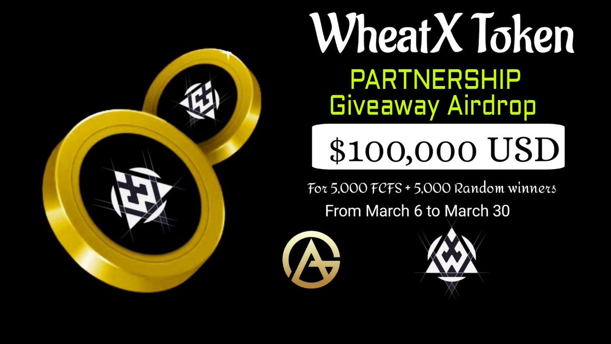 Genius Airdrops™ (@cryptoearning17) on Twitter photo 📣 Wheat xToken X Genius Airdrops Massive #Giveaway
🎁Prize Pool: $100,000 USD In $WTX
To Enter:
✅ Follow <a href="/CryptoEarning17/">Genius Airdrops™</a> & @wheatx_token
✅ Like & RT Tag 3 Friends
✅ Finish tasks
gleam.io/CkbVJ/genius-a…
#Airdrop #Crypto #AirdropCrypto #Airdrops 📣 Wheat xToken X Genius Airdrops Massive #Giveaway
🎁Prize Pool: $100,000 USD In $WTX
To Enter:
✅ Follow <a href="/CryptoEarning17/">Genius Airdrops™</a> & @wheatx_token
✅ Like & RT Tag 3 Friends
✅ Finish tasks
gleam.io/CkbVJ/genius-a…
#Airdrop #Crypto #AirdropCrypto #Airdrops