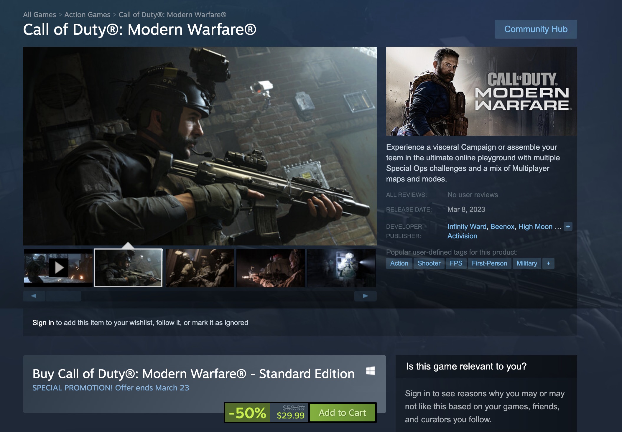 Call of Duty® en Steam