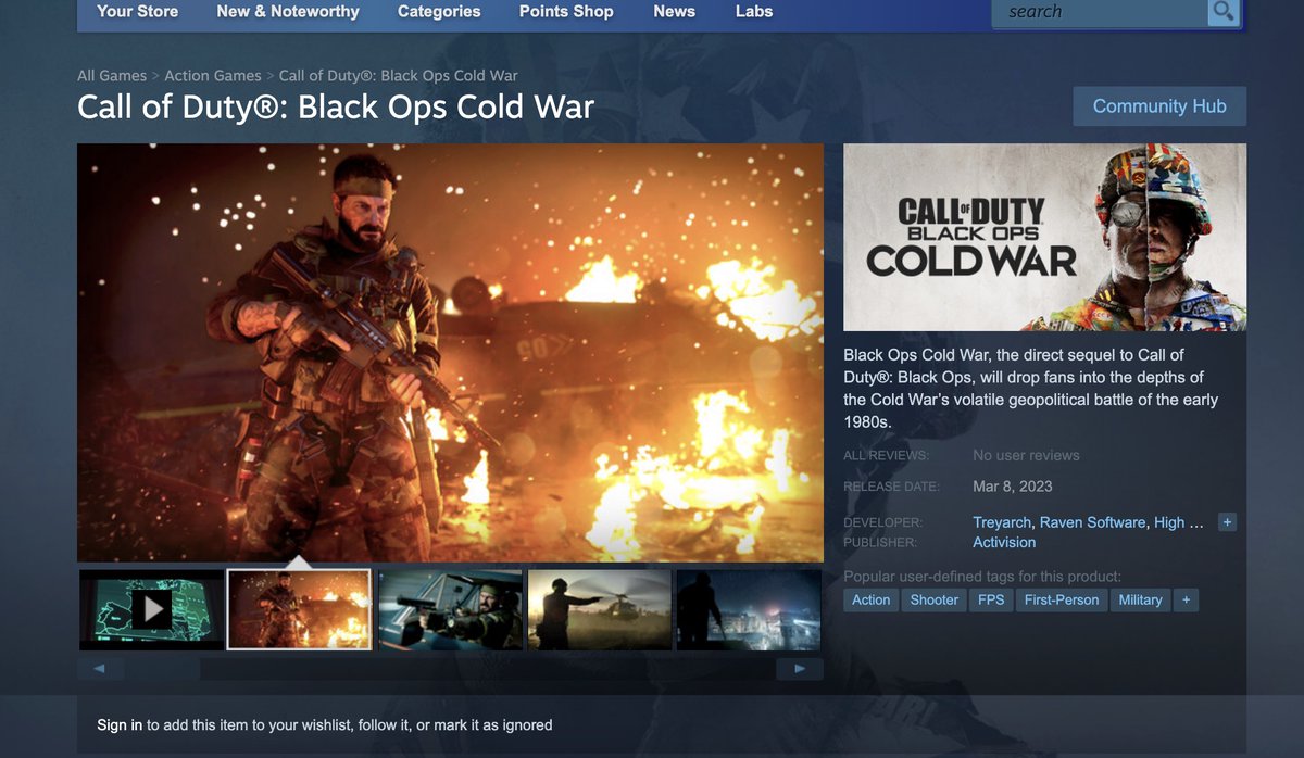 CharlieIntel on X: NEW: Call of Duty: Modern Warfare 2019, Call of Duty:  Black Ops Cold War, and Call of Duty: Vanguard are now available on Steam  (PC). The games are 50%