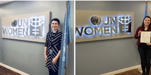 This #IWD I am reflecting on my time @UN_Women which comes to an end (at least for now!) this week. These are pics from Dec 2019 & 2022. It has been a privilege to help advance #genderparity @UN over the last few years. Huge thanks to @PehrmanKatja and many more colleagues 🇺🇳