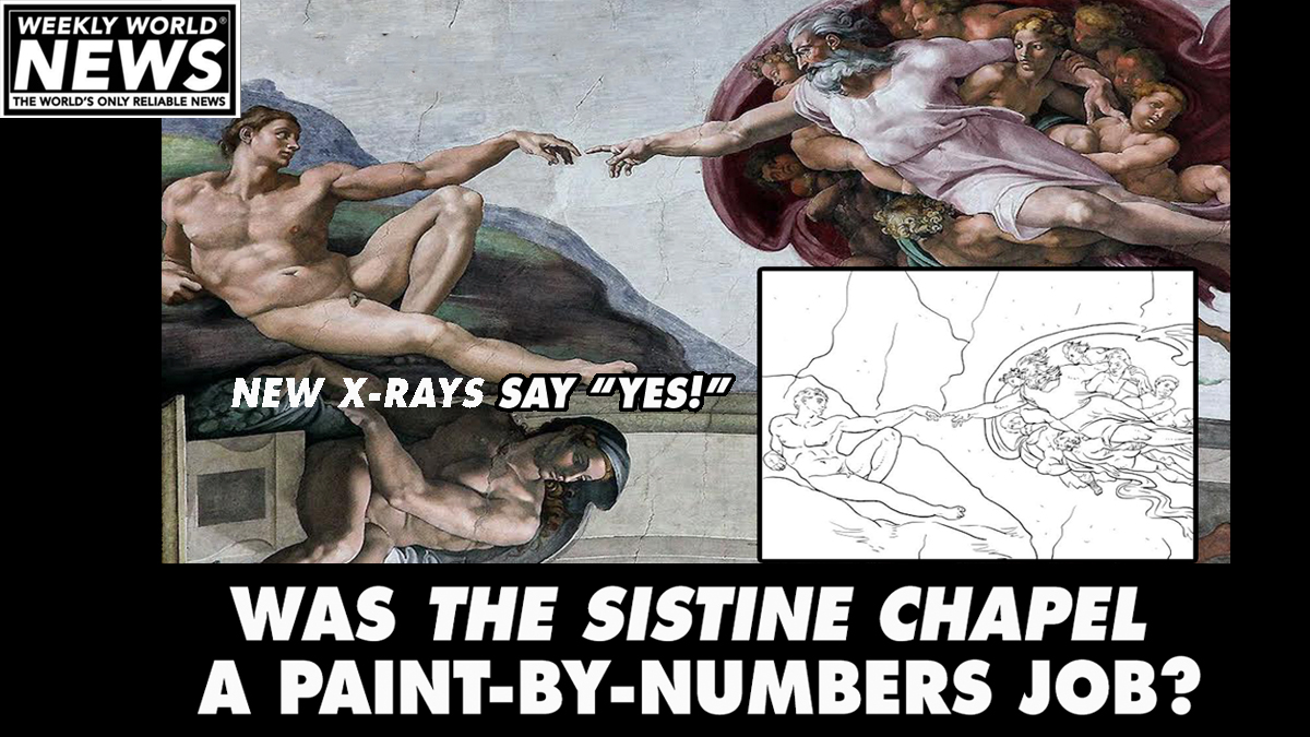 'Well, it was easier painting it, but still... he was laying on his back while keeping the paint between the lines. Not easy.'
#michelangelo #sistinechapel #xrays #paintbynumbers #paints #vatican #rome