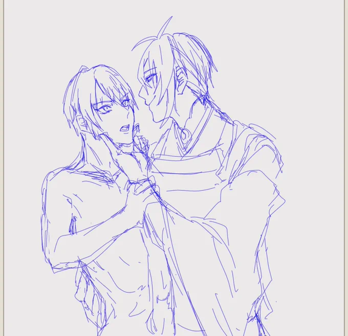 まにあってないし気に入らんかったから描き直し途中、仕事なので寝る!続きは明日帰ってから 
