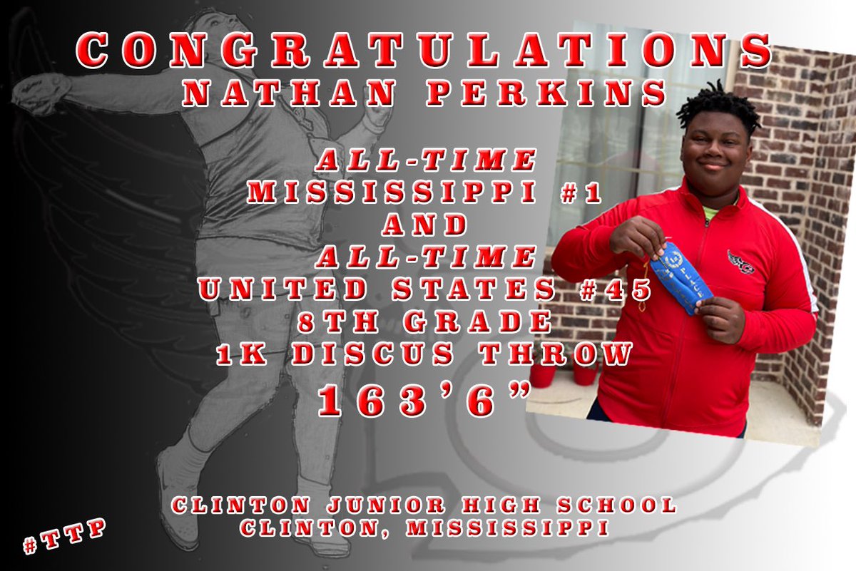 🥹 it’s much different when it’s your own child doing big things💪🏾 😮
<a href="/shuncori/">Corita</a> <a href="/WeAreArrowTrack/">Clinton Arrow Track</a> <a href="/Coach_Prevost/">Ben Prevost</a> <a href="/AAUTrackNField/">AAU Track & Field</a> <a href="/usatf/">USATF</a> <a href="/GoArrows/">Clinton Arrow Athletics</a> <a href="/C_Courier/">The Clinton Courier</a> <a href="/milesplit/">MileSplit US</a> <a href="/MileSplitMS/">MileSplit MS</a> <a href="/runnerspace/">RunnerSpace</a> <a href="/AusPerks/">Austin Perkins</a> <a href="/DiscAllAmerican/">Nathan Perkins</a>
#ttp #MSDiscGOAT #mississippimade #perkstrong
