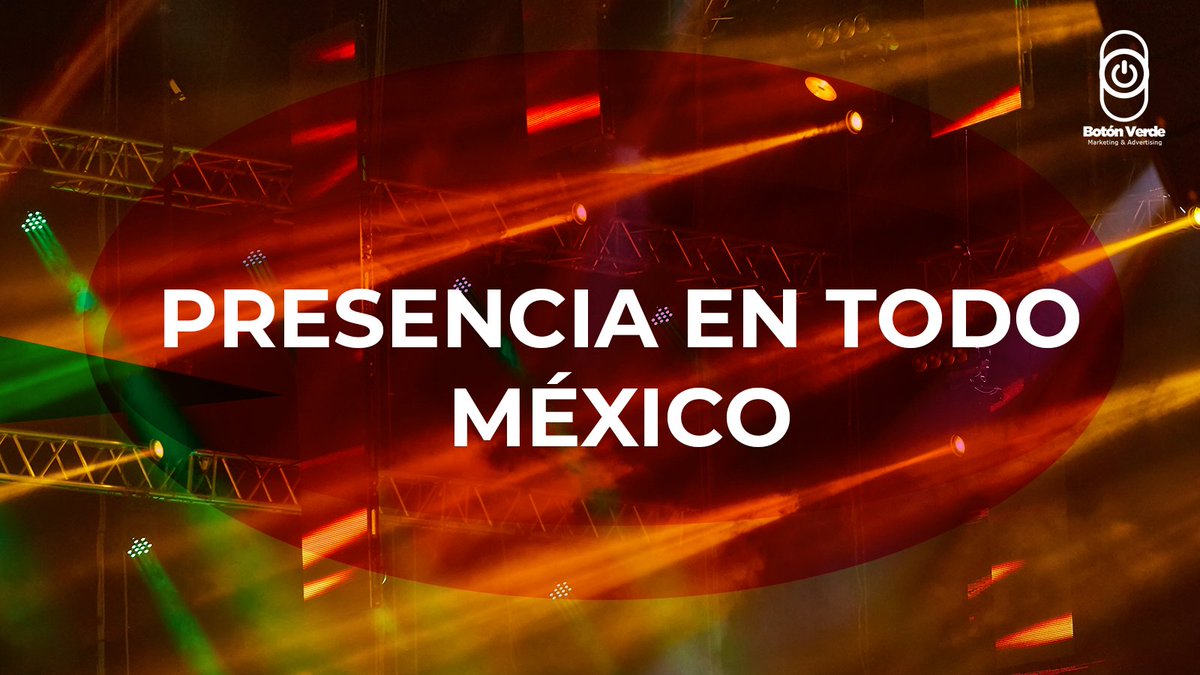En Botón Verde tenemos presencia en todo México 🇲🇽

Comunícate con nosotros y planeemos juntos tu próximo evento. 

#produccióndeeventos #organizaciondeeventos #eventoscorporativos #conciertos #botonverde