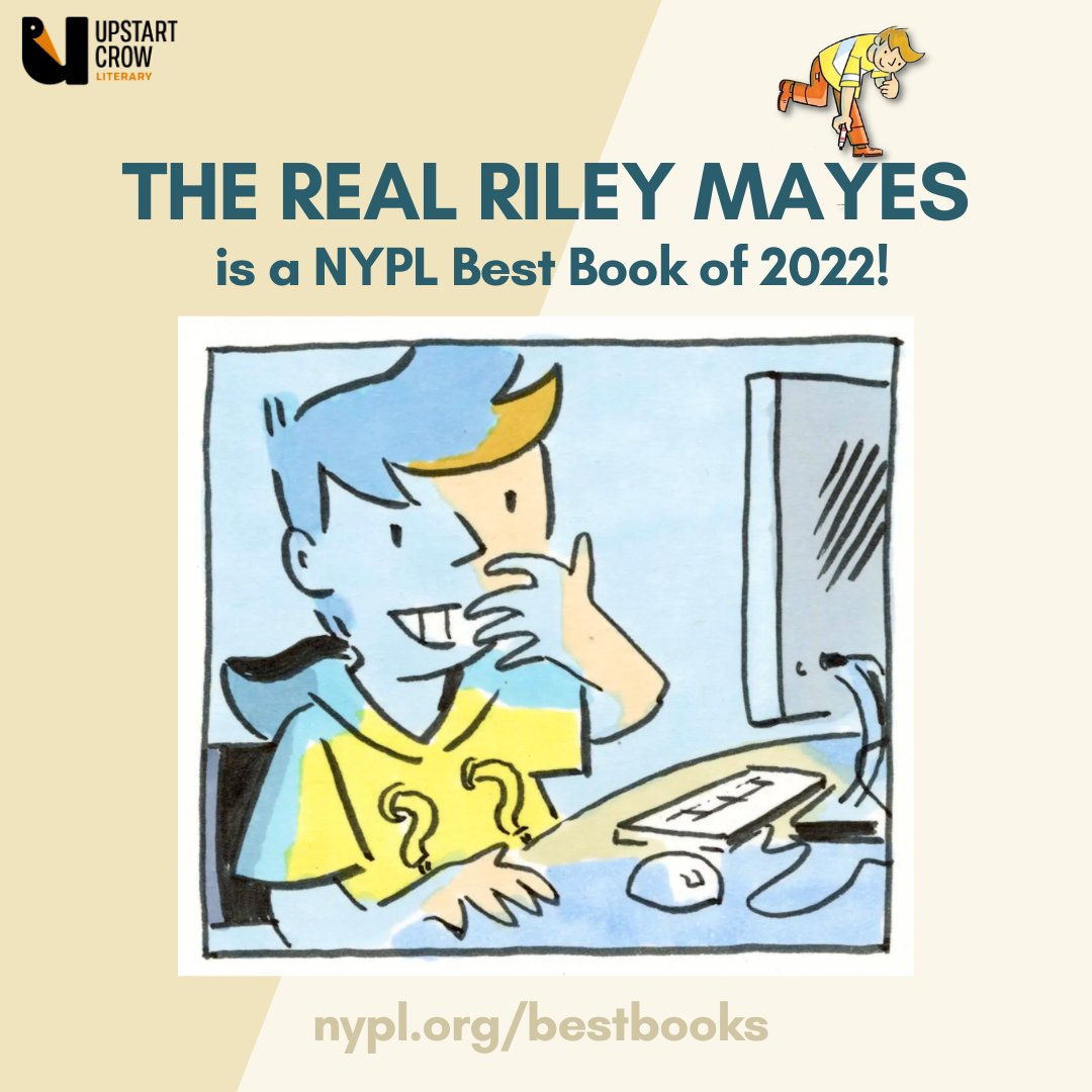 Susan Hawk (@susanhawk) on Twitter photo Congratulations <a href="/okie_elliott/">rachel elliott 🆗🆒</a>! THE REAL RILEY MAYES is a New York Public Library Best Book of 2022! Check out the list at nypl.org/bestbooks!
#graphicnovel #lgbtq #kidlitart #childrenillustration #illustrationforkids #kidlitillustration #childrensillustrator #booklover Congratulations <a href="/okie_elliott/">rachel elliott 🆗🆒</a>! THE REAL RILEY MAYES is a New York Public Library Best Book of 2022! Check out the list at nypl.org/bestbooks!
#graphicnovel #lgbtq #kidlitart #childrenillustration #illustrationforkids #kidlitillustration #childrensillustrator #booklover