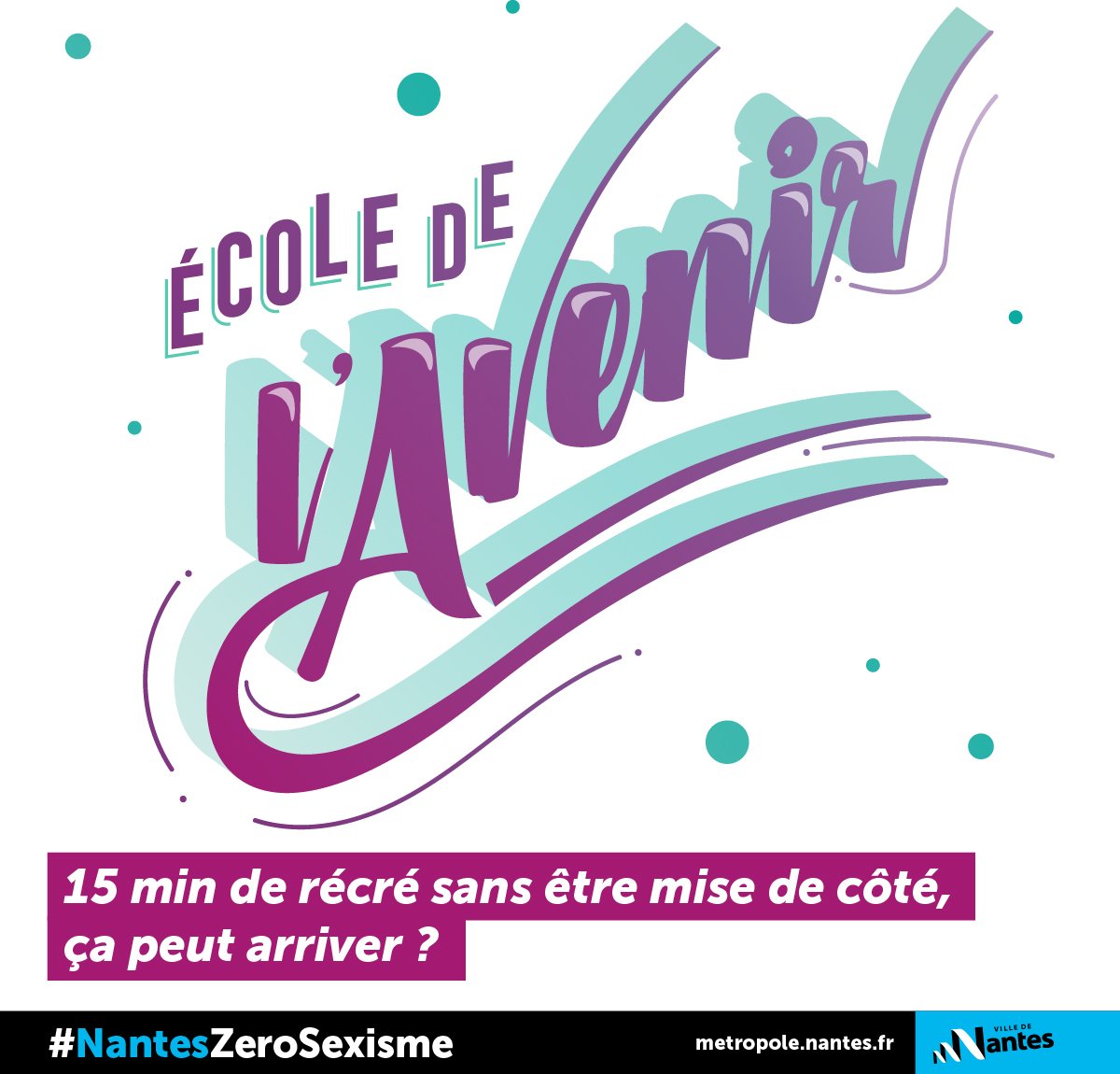 #NantesZeroSexisme #8mars
A #Nantes 👉 Objectif Zéro Sexisme !
Fière de cette belle campagne d’information et de sensibilisation contre les inégalités, les stéréotypes de genre, le harcèlement dans la rue et les transports. Vous ne l'avez pas encore vue ? 🤔 Retrouvez-la ici 👇