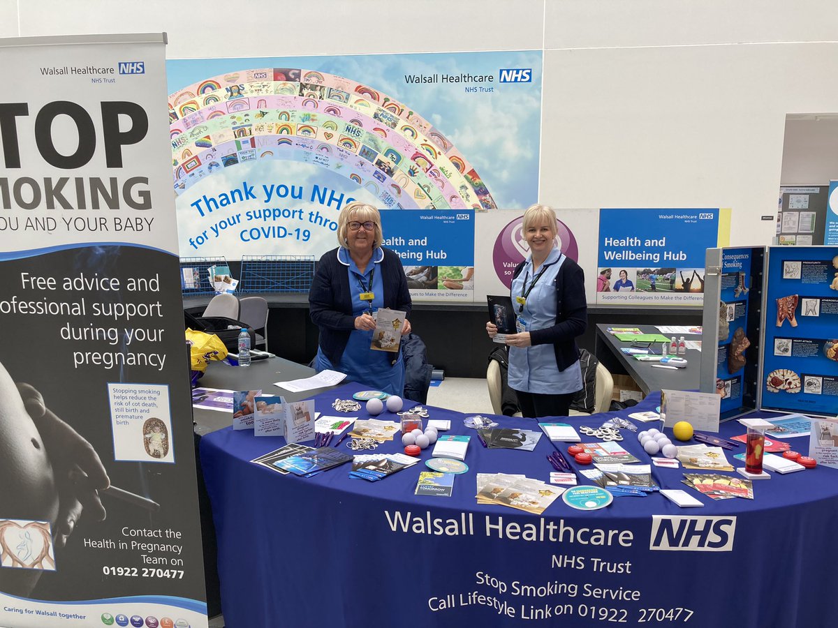 Our amazing smoking support team in antenatal clinic today to support non smoking day signed up 2 women in the first 10 minutes <a href="/josellwright/">Joselle Wright</a> <a href="/JulieNewton8/">Julie Newton</a> <a href="/MegSchubertNHS/">Megan Schubert</a> <a href="/TrishaSRM/">Trisha</a> 🤩🚬